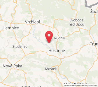 Map of Prosečné, Královéhradecký kraj