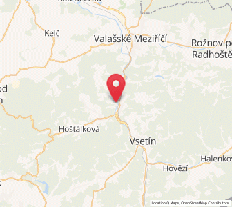 Map of Pržno, Zlín
