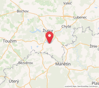 Map of Pšov, Karlovarský kraj