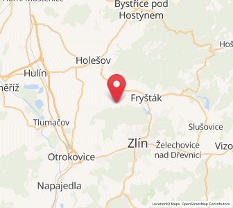 Map of Racková, Zlín