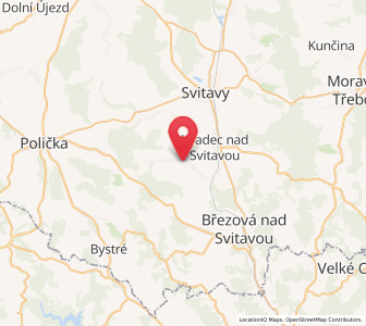 Map of Radiměř, Pardubický