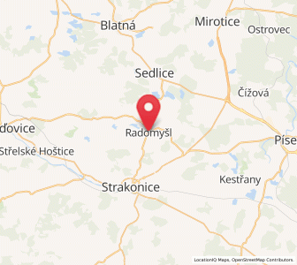 Map of Radomyšl, Jihočeský kraj