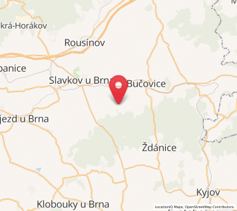 Map of Rašovice, South Moravian