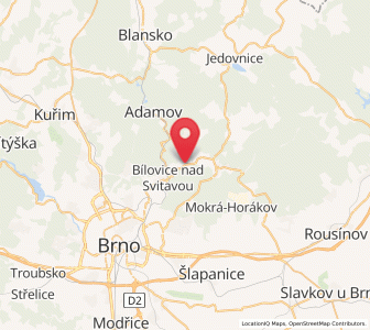 Map of Řícmanice, South Moravian