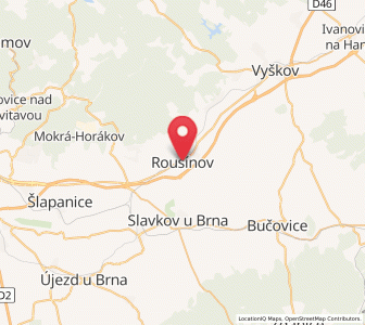 Map of Neu Raußnitz, South Moravian