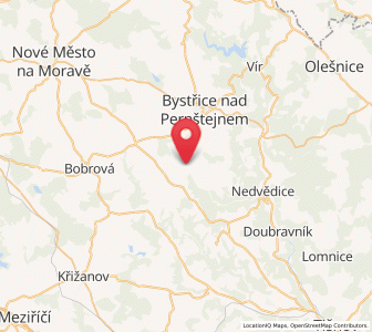 Map of Rožná, Vysočina