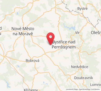Map of Rozsochy, Vysočina