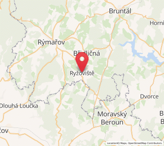 Map of Ryžoviště, Moravskoslezský
