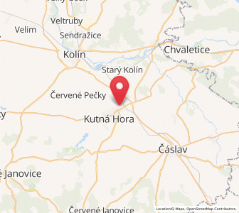 Map of Sedletz, Central Bohemia
