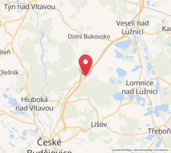 Map of Ševětín, Jihočeský kraj