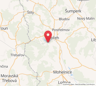 Map of Skalička, Olomoucký