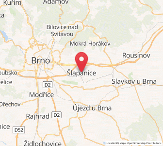 Map of Schlapanitz, South Moravian