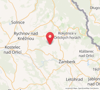 Map of Moorwies, Královéhradecký kraj