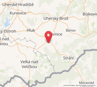 Map of Slavkov, Zlín