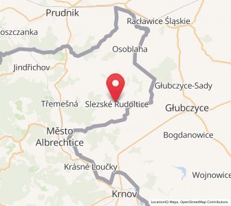 Map of Slezské Rudoltice, Moravskoslezský