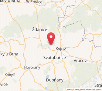 Map of Sobůlky, South Moravian