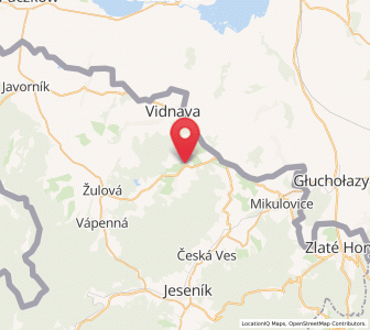 Map of Stará Červená Voda, Olomoucký