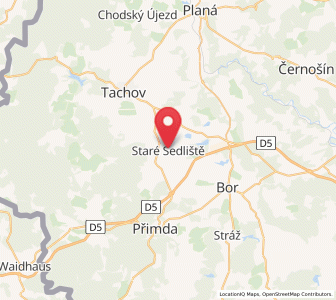 Map of Staré Sedliště, Plzeň Region