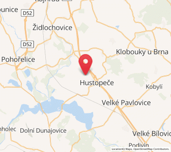 Map of Starovice, South Moravian