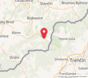 Map of Starý Hrozenkov, Zlín