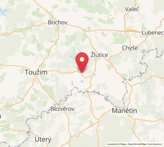 Map of Štědrá, Karlovarský kraj