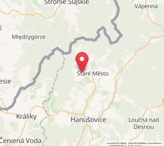 Map of Stiepanau, Olomoucký