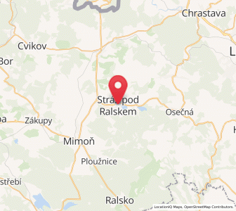 Map of Wartenberg am Rollberg, Liberecký kraj