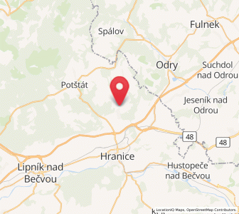 Map of Ohrnsdorf, Olomoucký