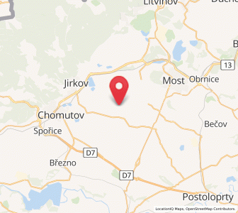 Map of Strupčice, Ústecký kraj