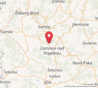 Map of Stružinec, Liberecký kraj