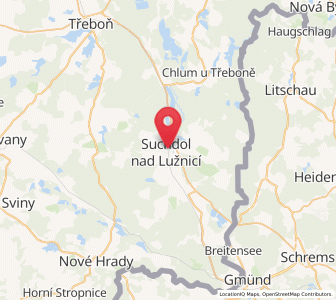 Map of Suchenthal an der Lainsitz, Jihočeský kraj