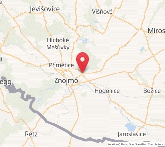 Map of Suchohrdly, South Moravian