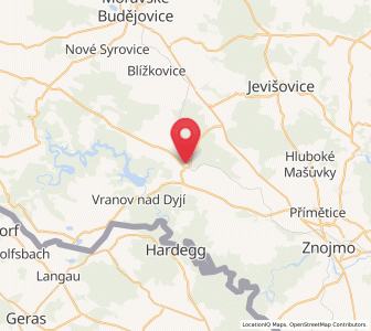 Map of Šumná, South Moravian