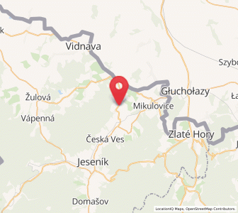 Map of Supíkovice, Olomoucký