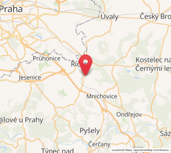 Map of Světice, Central Bohemia