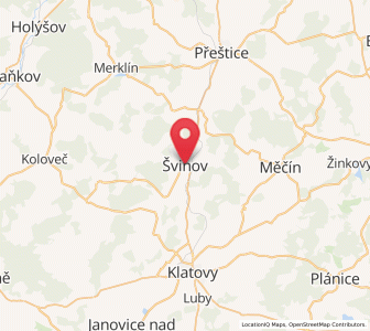 Map of Schwihau, Plzeň Region