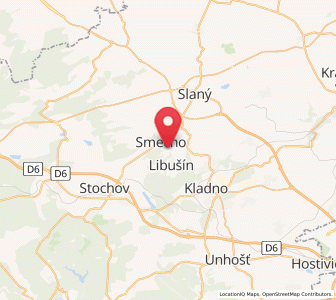 Map of Svinařov, Central Bohemia