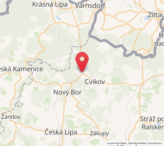 Map of Svor, Liberecký kraj
