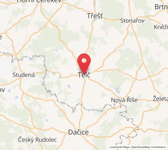 Map of Teltsch, Vysočina