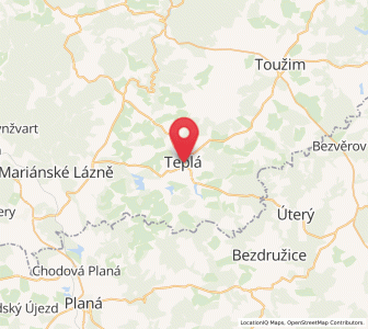 Map of Tepl, Karlovarský kraj