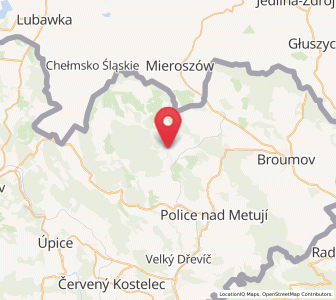 Map of Weckelsdorf an der Mettau, Královéhradecký kraj