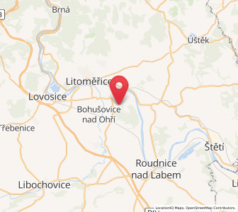 Map of Trabschitz, Ústecký kraj