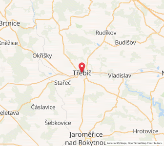 Map of Trebitsch-Stadt, Vysočina