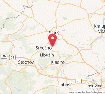 Map of Třebichovice, Central Bohemia