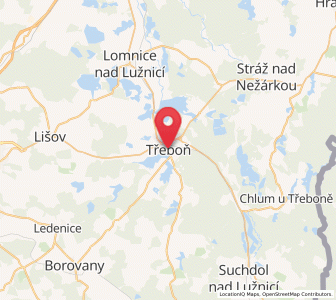 Map of Wittingau, Jihočeský kraj