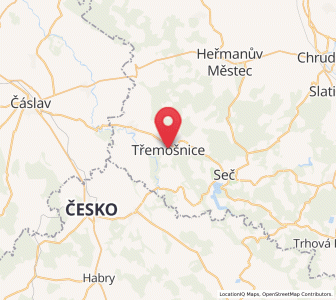 Map of Tremoschnitz, Pardubický