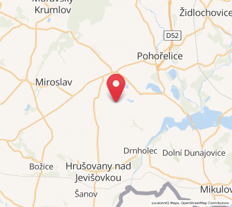 Map of Troskotovice, South Moravian