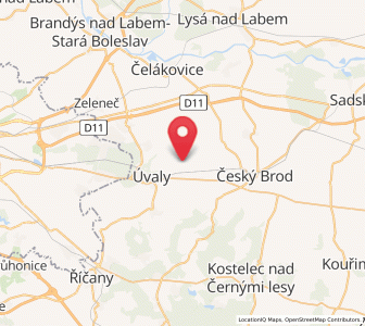 Map of Tuklaty, Central Bohemia