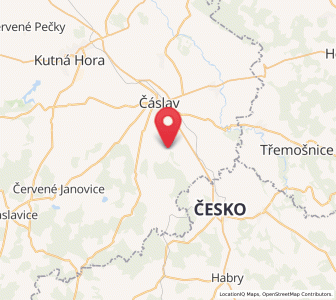 Map of Tupadly, Central Bohemia