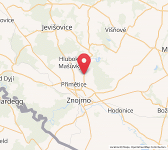 Map of Únanov, South Moravian